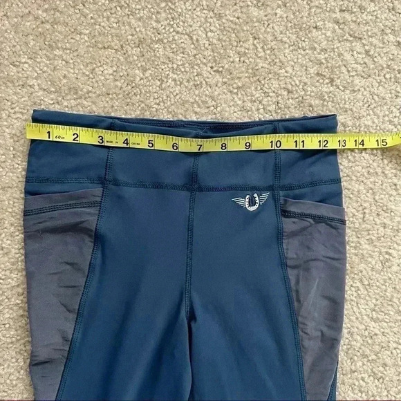 Tuff Rider Minerva Equicool Tights Kids Size XL Blue Leggings 100974-533-1375 - Picture 5 of 15